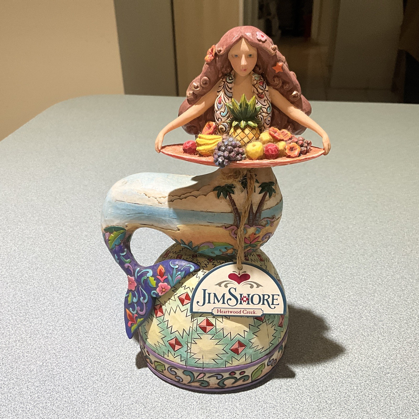 Jim Shore Heartwood Creek “Island Welcome” Mermaid Figurine Hand Painted 4007247