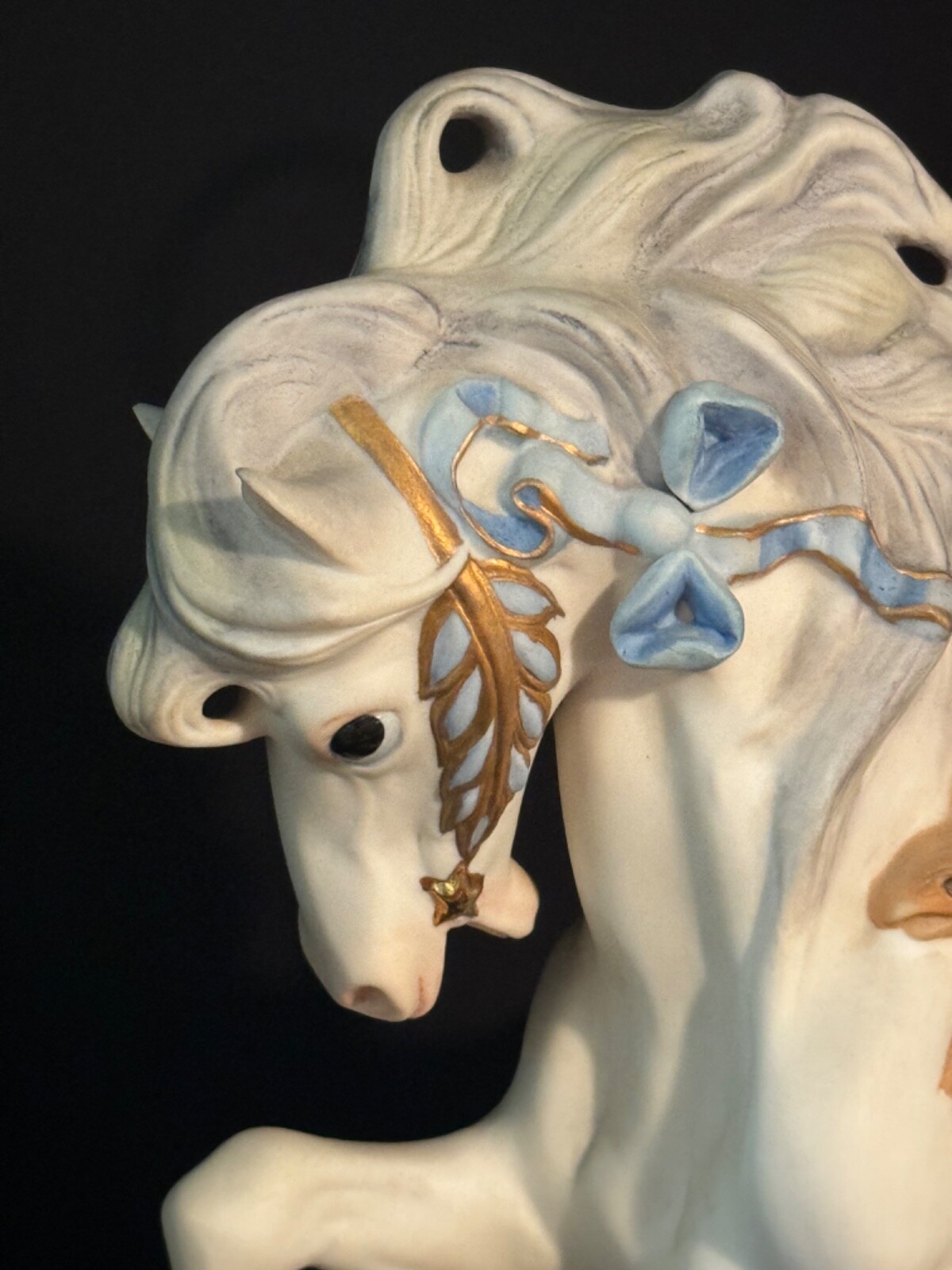 Cybis Bicentennial Carousel Horse, Ticonderoga Made 1975 / 12″/ 3lbs-6oz / #409