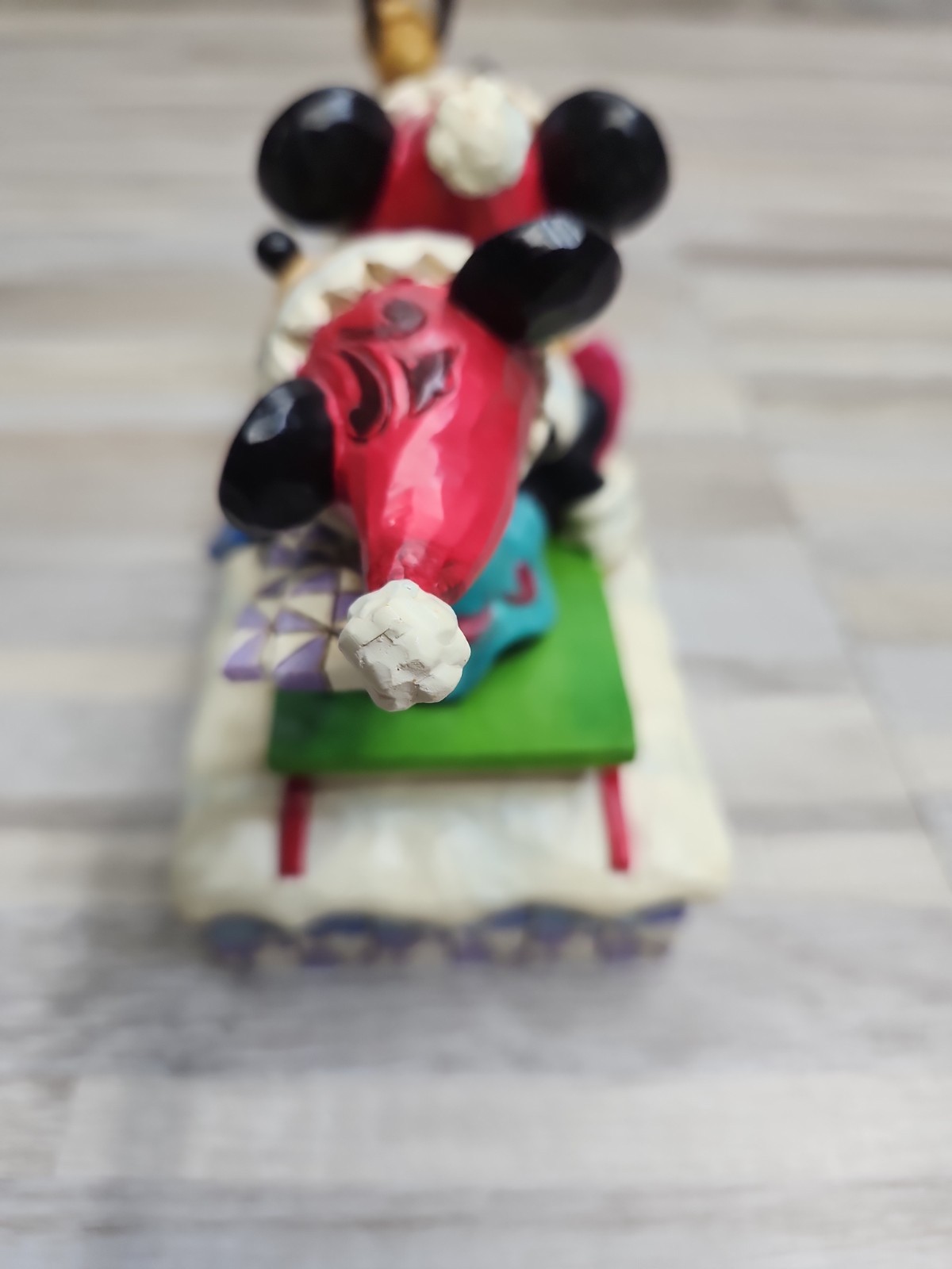 Jim Shore Disney Traditions “Dashing Through The Snow “ Mickey, Minnie & Pluto