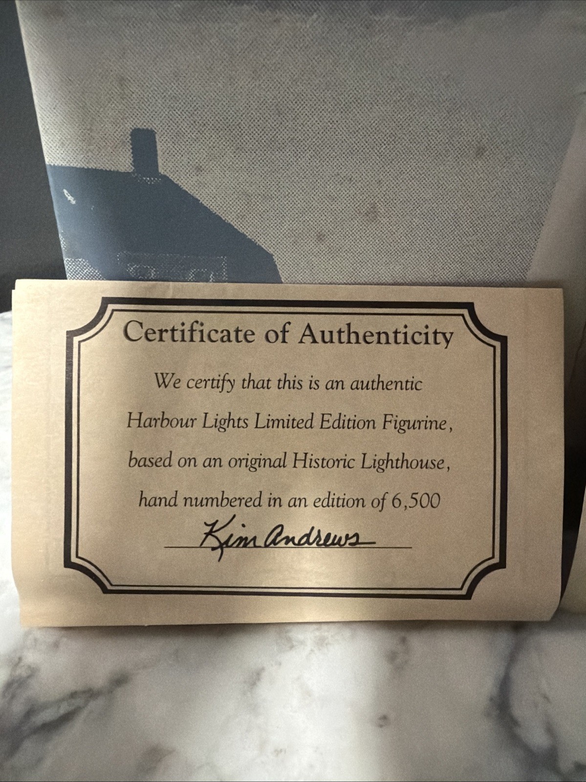 2000 Harbor Lights “Eagle Bluff” # 249 Lighthouse with COA & Box