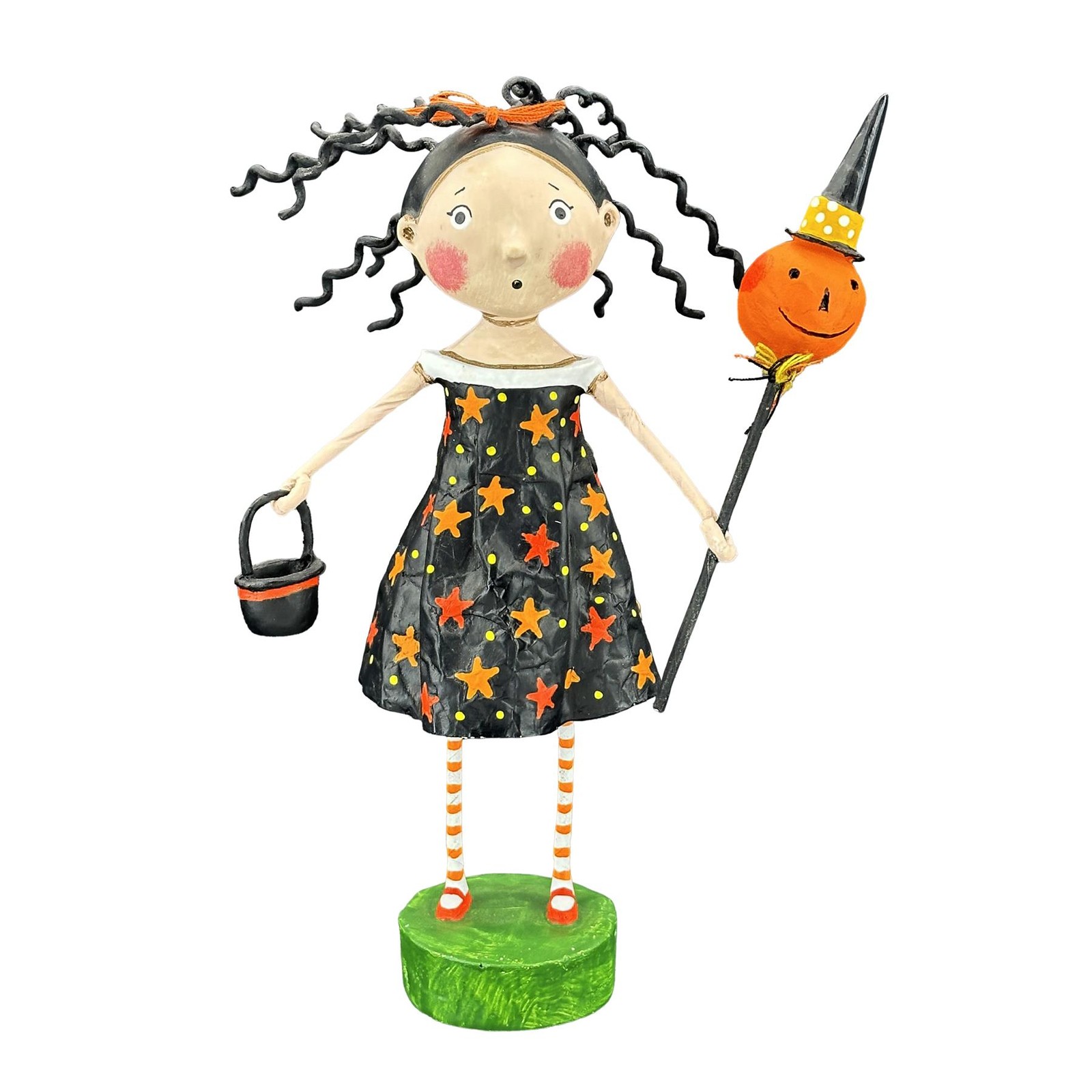 Lori Mitchell Halloween Fall Collection Crimp & Crinkle Girl Figurine 16718