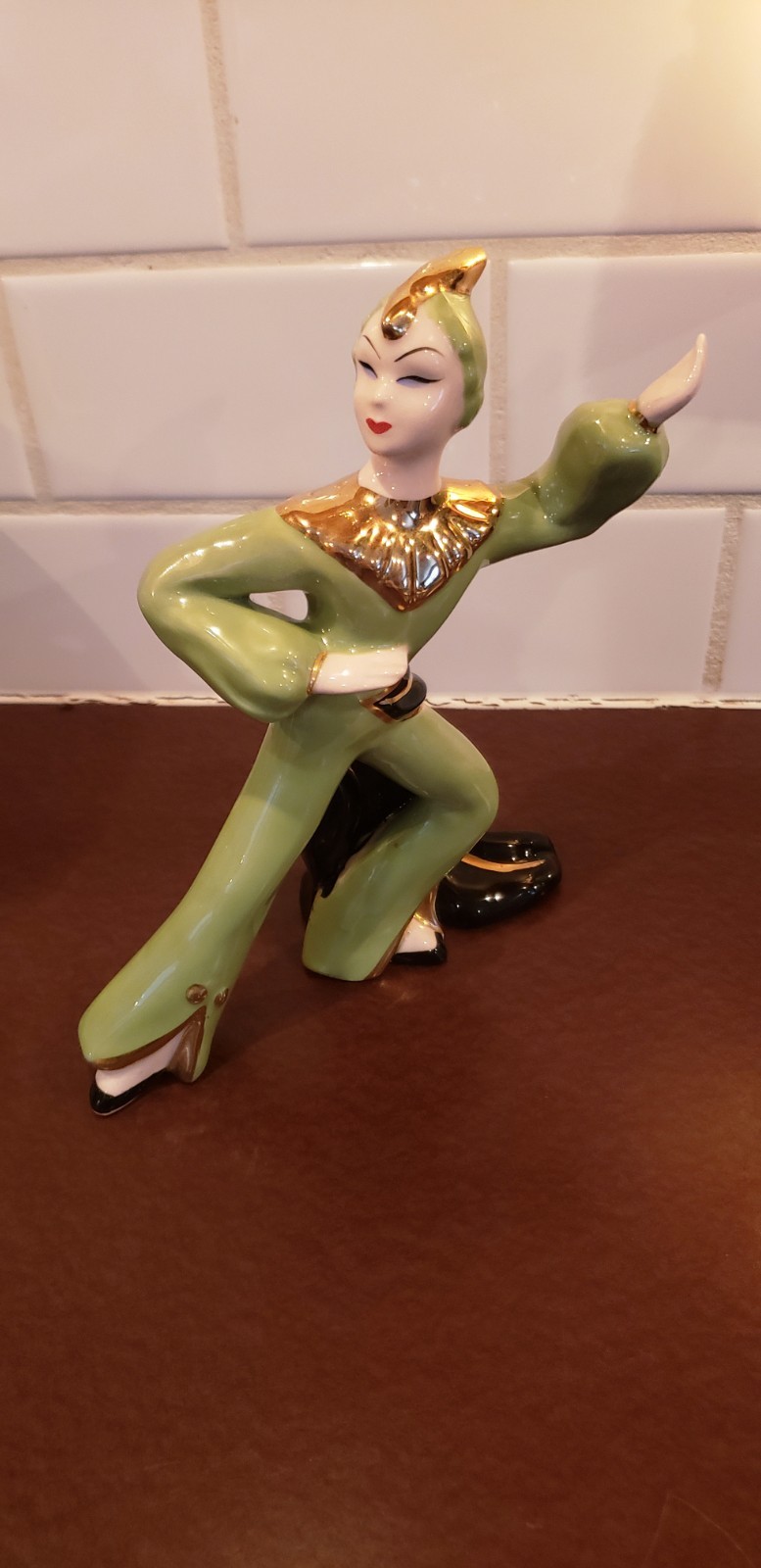Vintage Napco Japan MCM Exotic Asian Dancers Figurines 8″