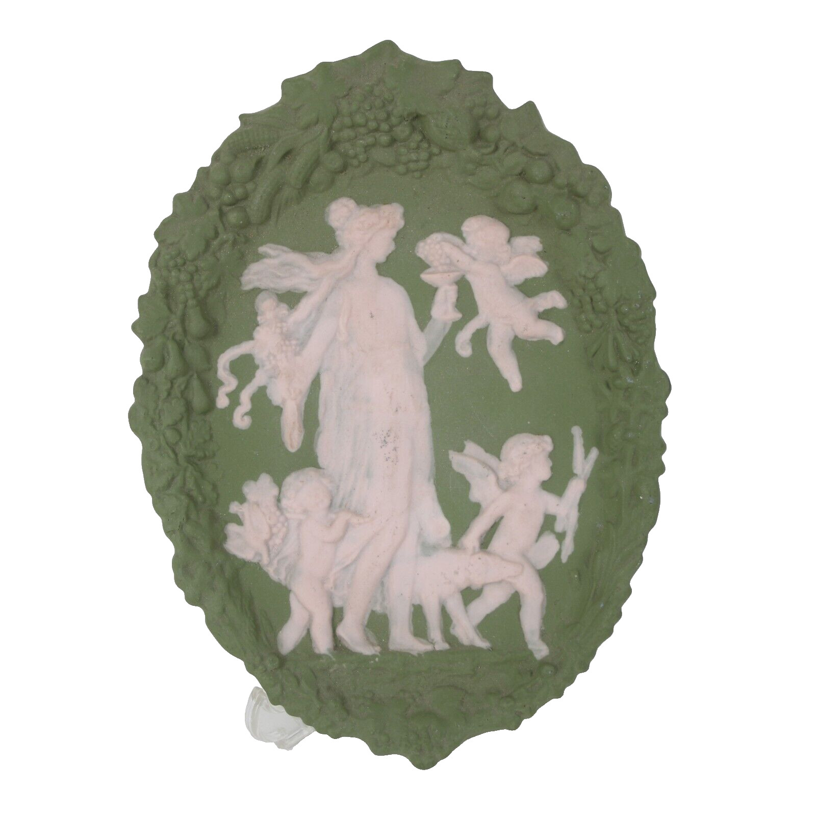 Alma 1954 Angel 8.5″ x 6 Porcelain Cameo Wall Decor Plaque