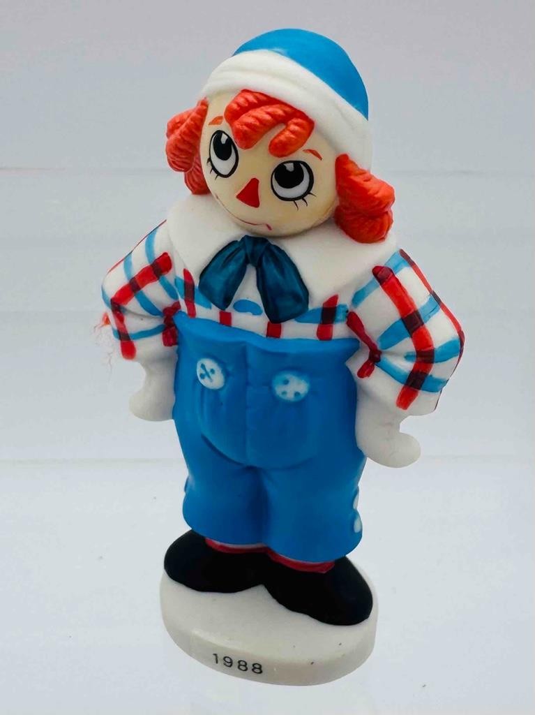 Vintage Raggedy Ann & Andy 1980s FIGURINE LOT, Set of 4, EX