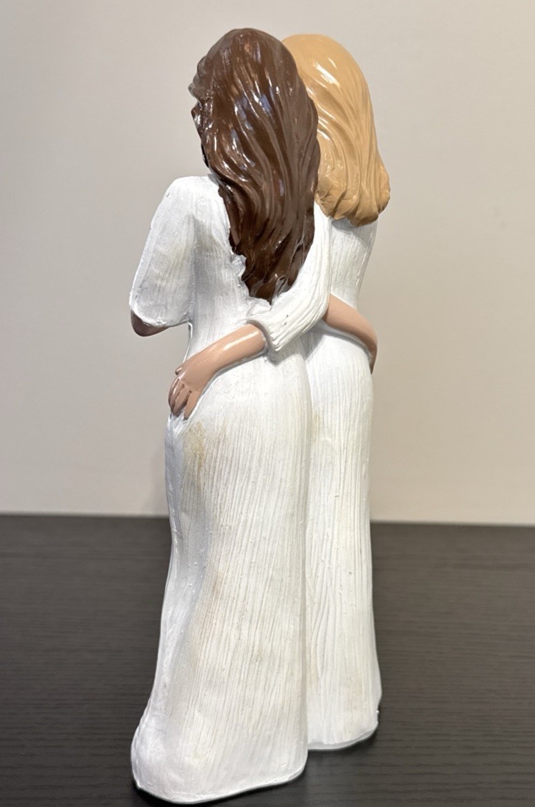 Heartwarming Mother and Daughter 7.9”Resin Figurine