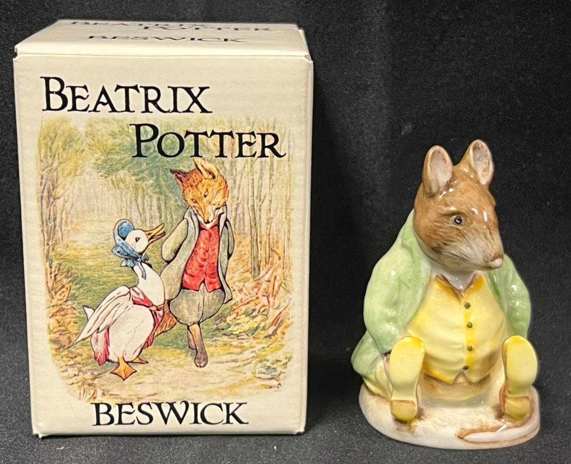 Beatrix Potter Samuel Whiskers 1981 Vtg Beswick England Figure in Box
