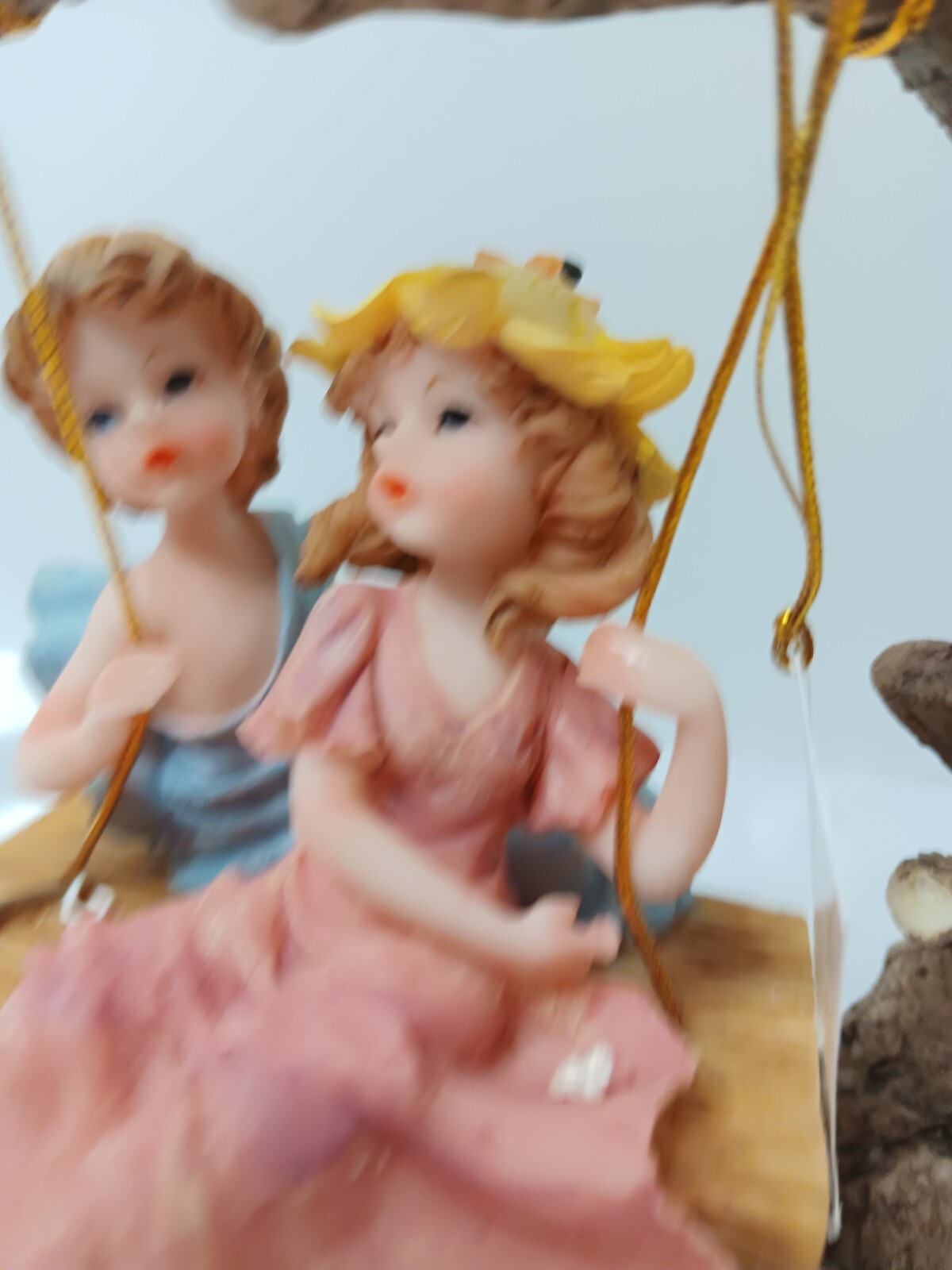 Giovanni Collection Boy & Girl on a Tree Swing Figurine