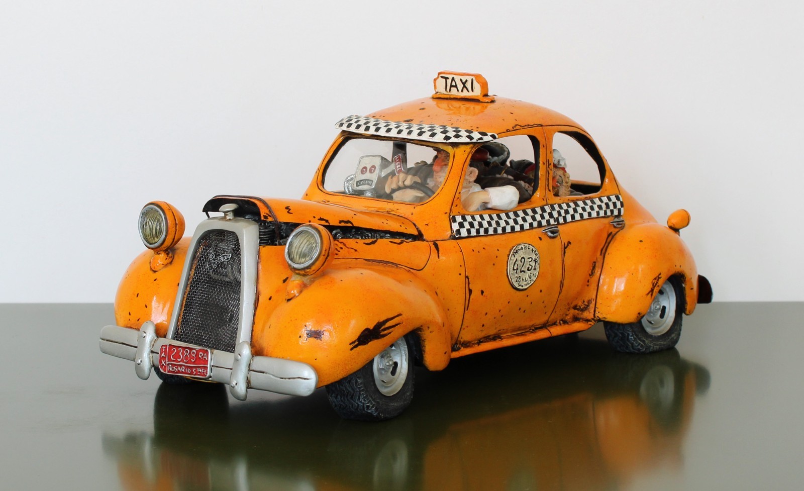 GUILLERMO FORCHINO Figurine LE TAXI Limited Edition 2005 Retired France