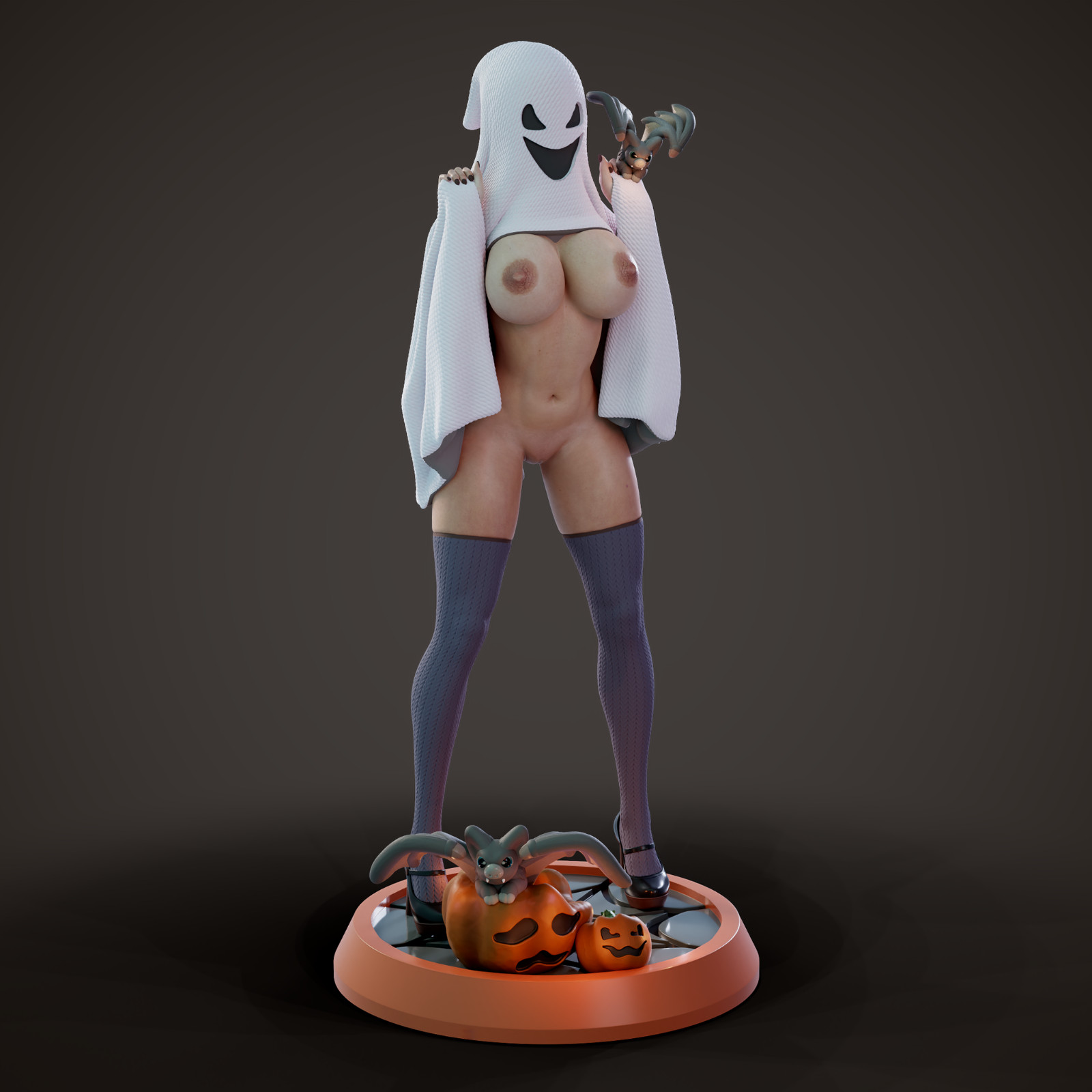 BUY NOW BEFORE EBAY DELISTS! Sexy Ghost – NSFW Resin 2″-8″ Unpainted Model Kit