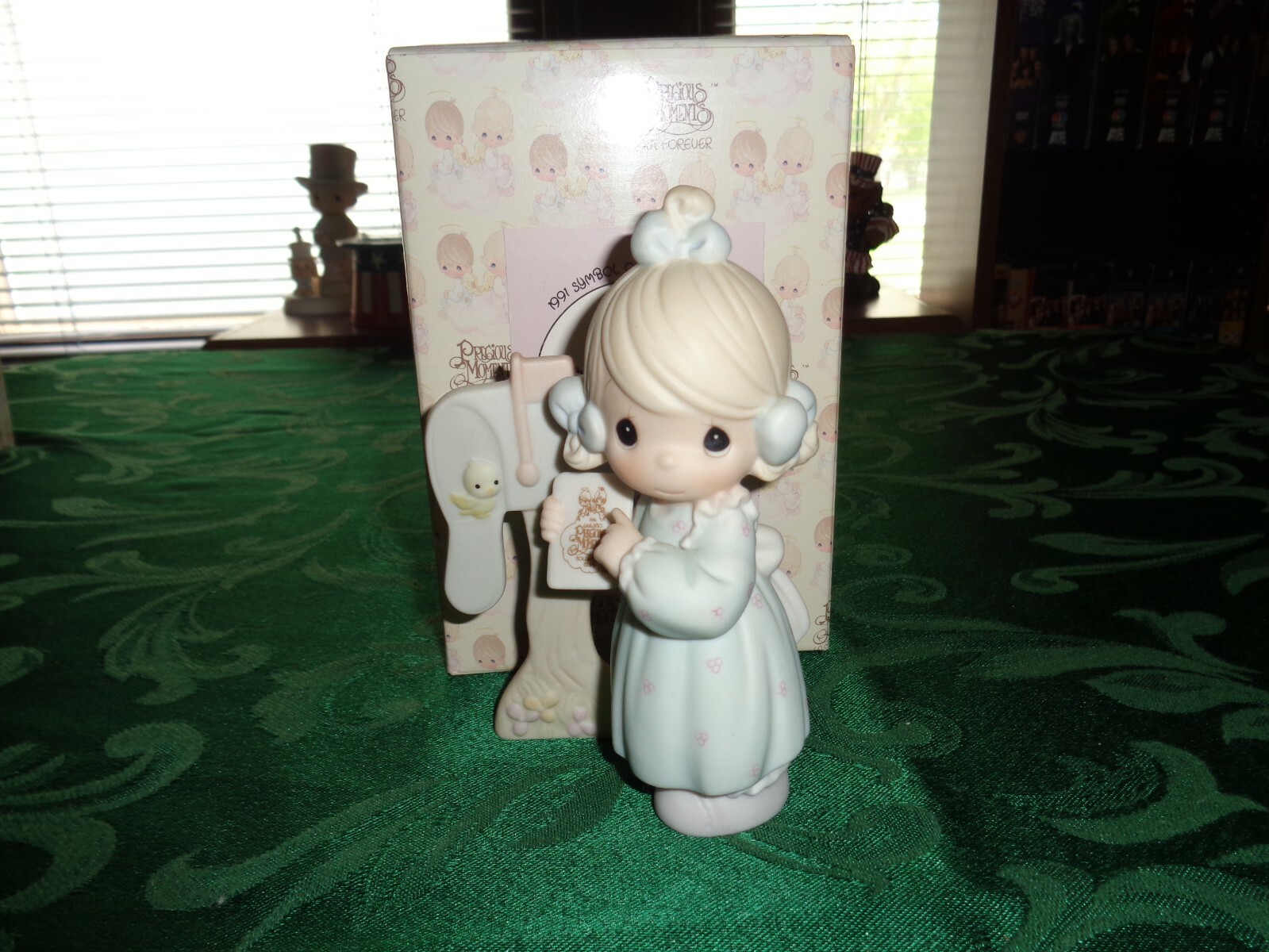 Enesco Precious Moment 1991 Symbol Of Membership Sharing Good News Together Figu