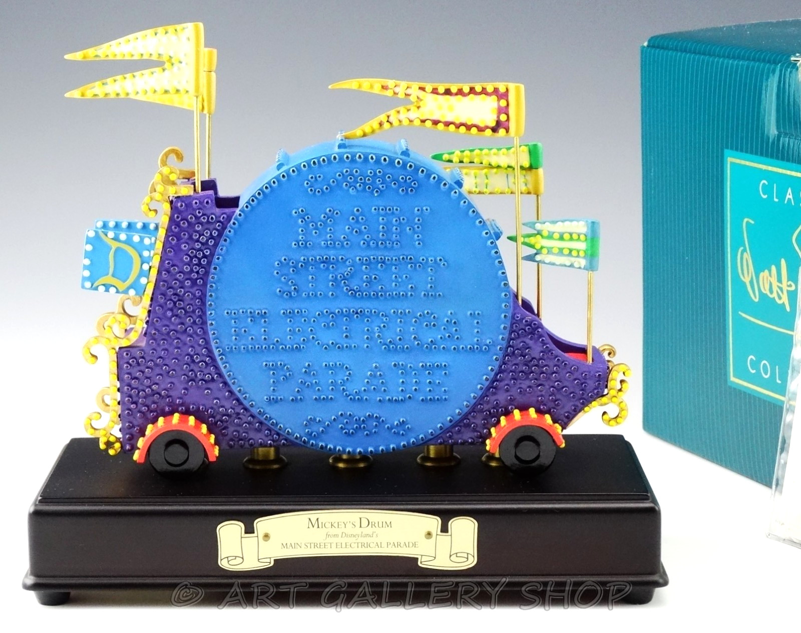 WDCC Walt Disney Figurine MAIN STREET ELECTRICAL PARADE MICKEY’S DRUM w/ Box COA