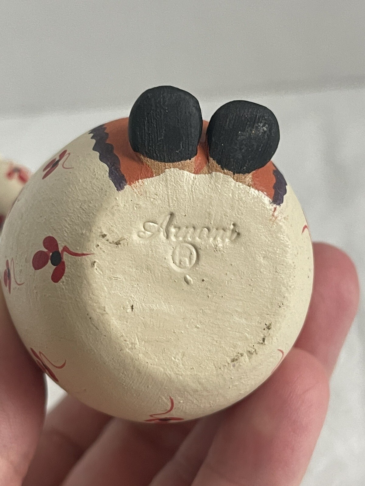 Giovanni Arnoni Hand Painted Articulated Clay Figurine Court Clown 5” As Is Vtg