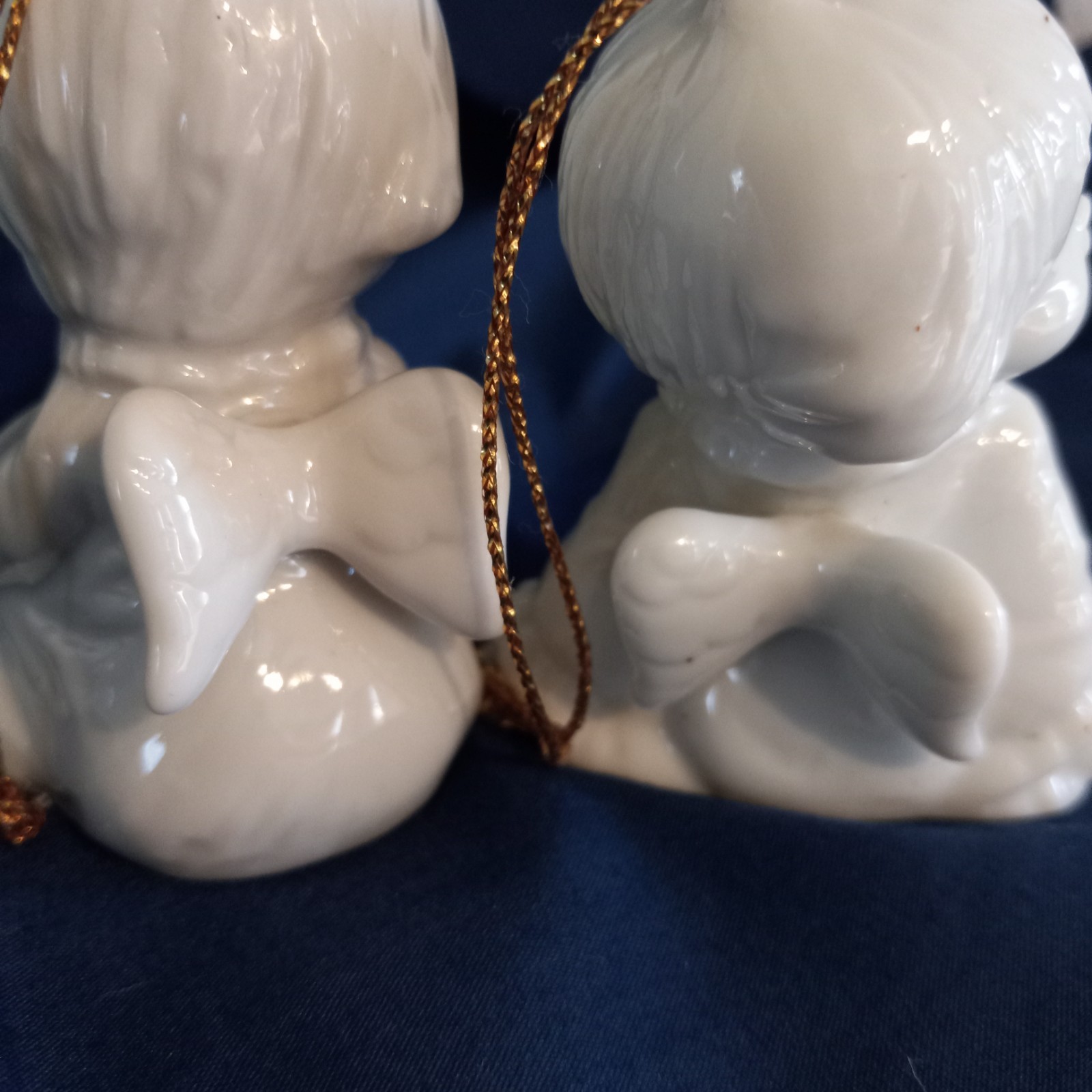 Angels, Ceramic, Vintage, Set of 2 –2 3/4 inches tall