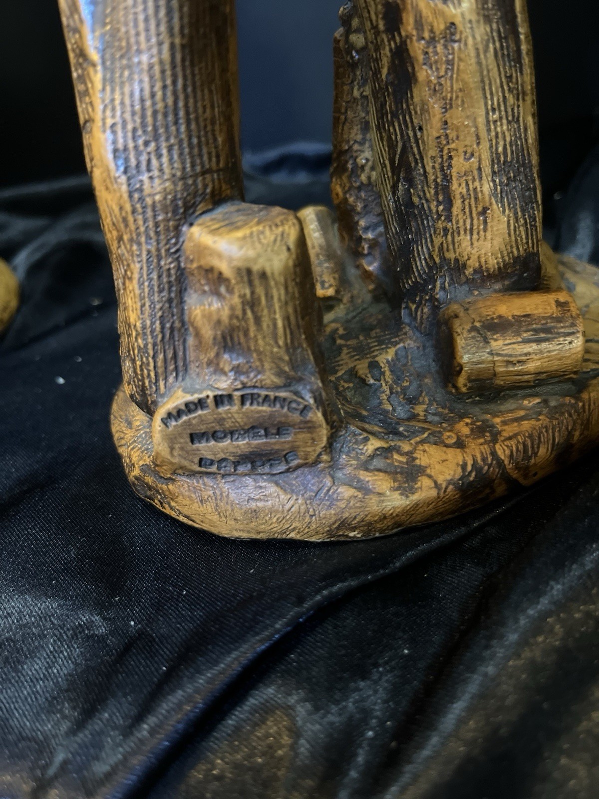 pair of Vintage collectible Simone Jouglas figures