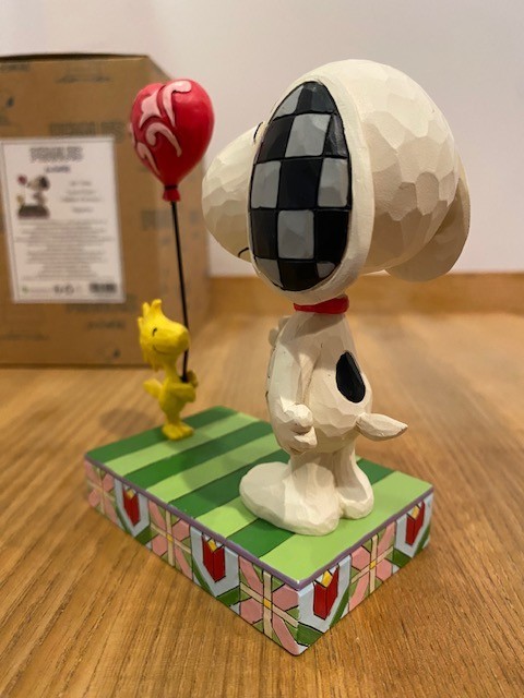 Peanuts by Jim Shore – Snoopy & Woodstock – “Love Floats” – MINT w/BOX – 6011948
