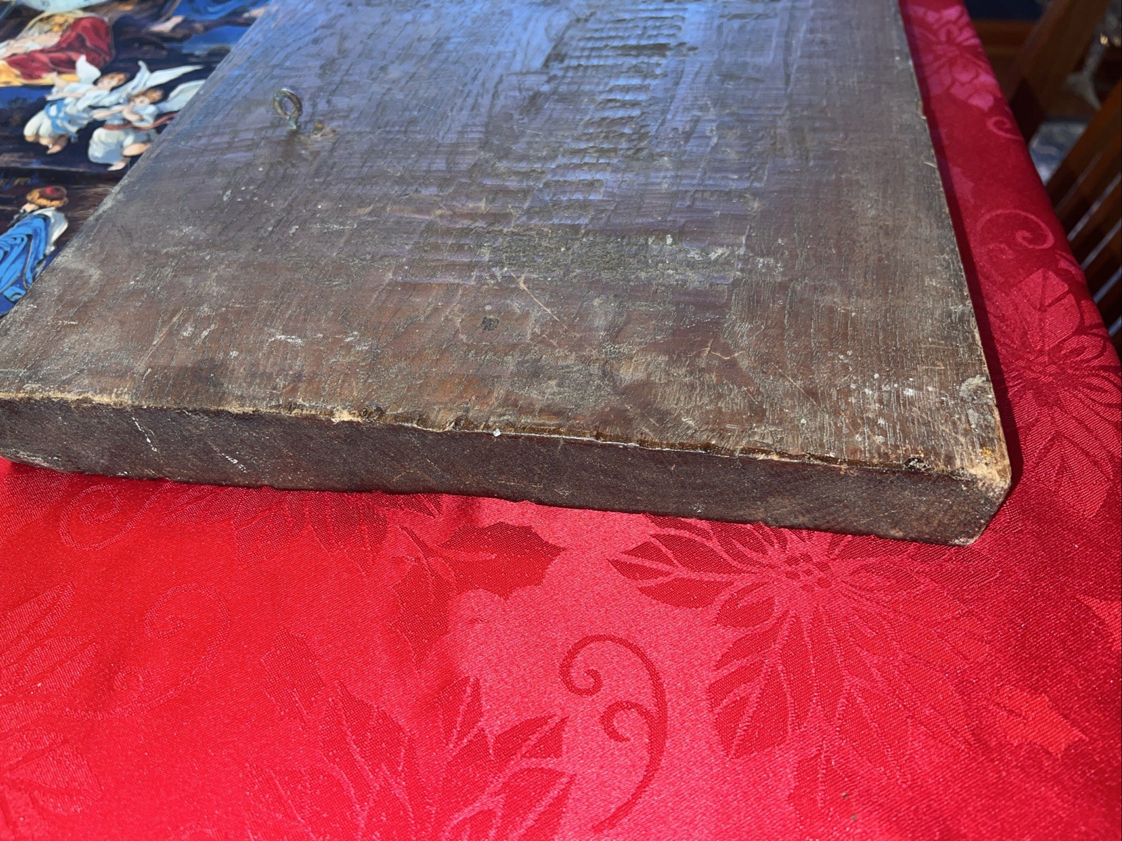 Vintage Thailand Elephants Dragging Logs Hand Carved Teak Wood Wall Hanging Art