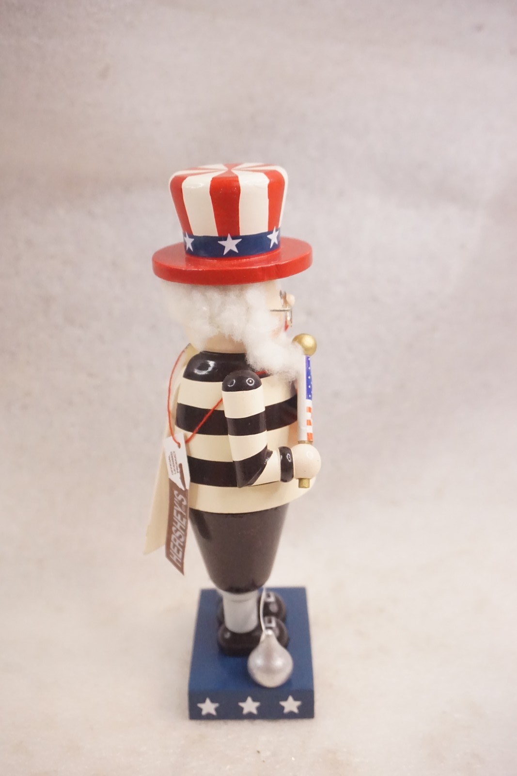 Hershey’s Uncle Sam Nutcracker Figurine 2005 Patriotic Americana Decor 7″ Tall
