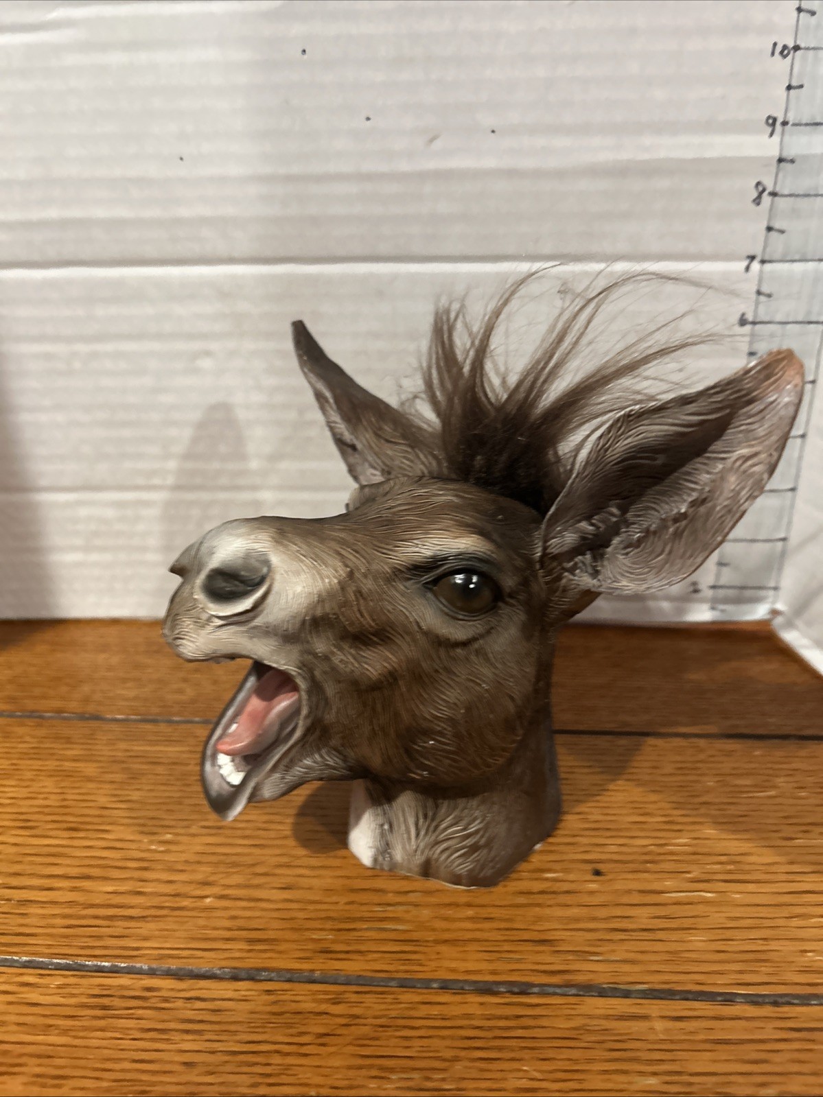7″ Polyresin Laughing Donkey Mule Ass Head bust Paperweight