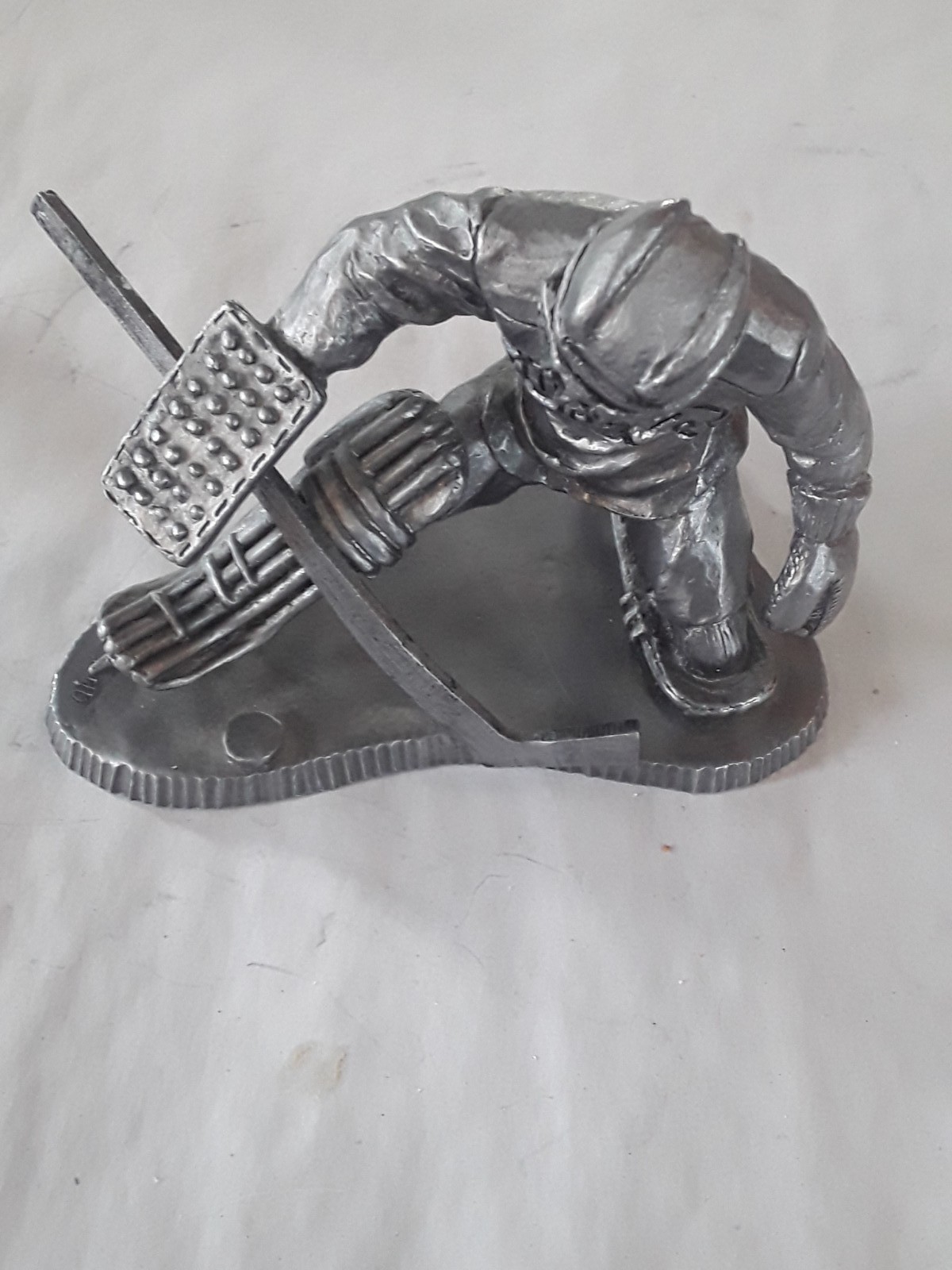 Michael Ricker – SIGNED Olympic Hockey Goalie Sculpture – Pewter – Team USA #70