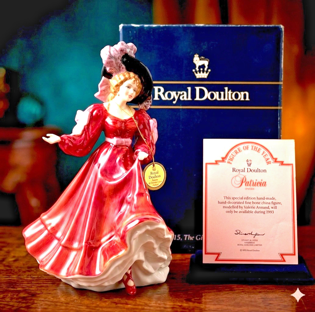 Royal Doulton Patricia 1993 Figure Of The Year HN 3365 Original Box & COA