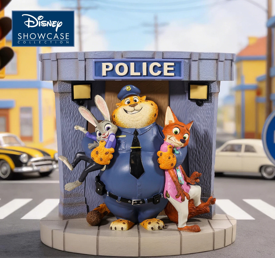 Authentic Disney Zootopia Nick Judy Benjamin Figurine Shanghai Disneyland
