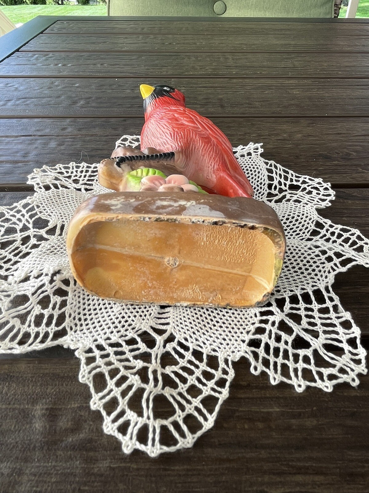 Parma Brand Molded Plastic Cardinal bird statue AAI H-2116 Vintage