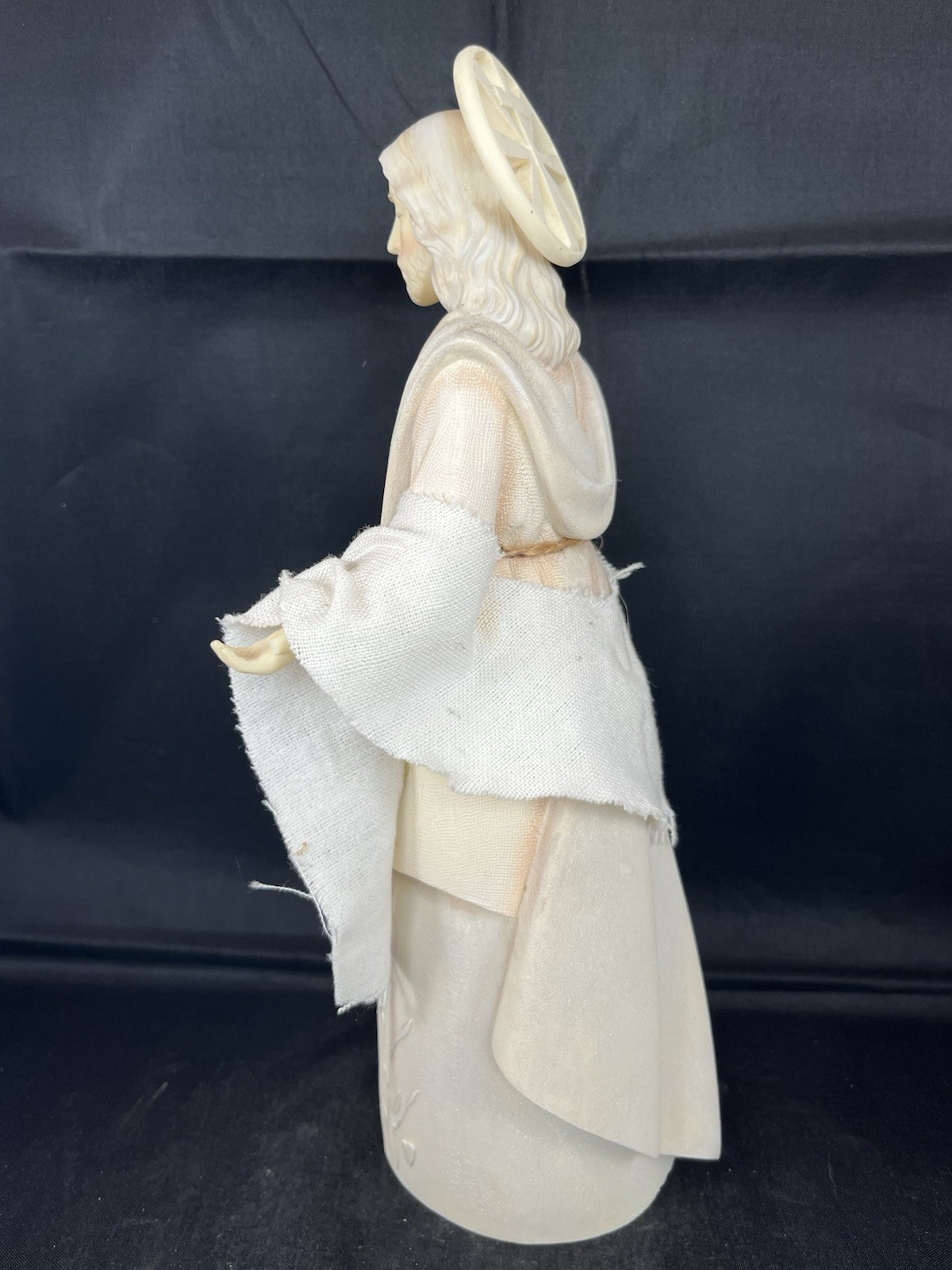 Jesus Christ Ask Seek Knock Stone Resin Figure Foundations 2008 Enesco #4015047