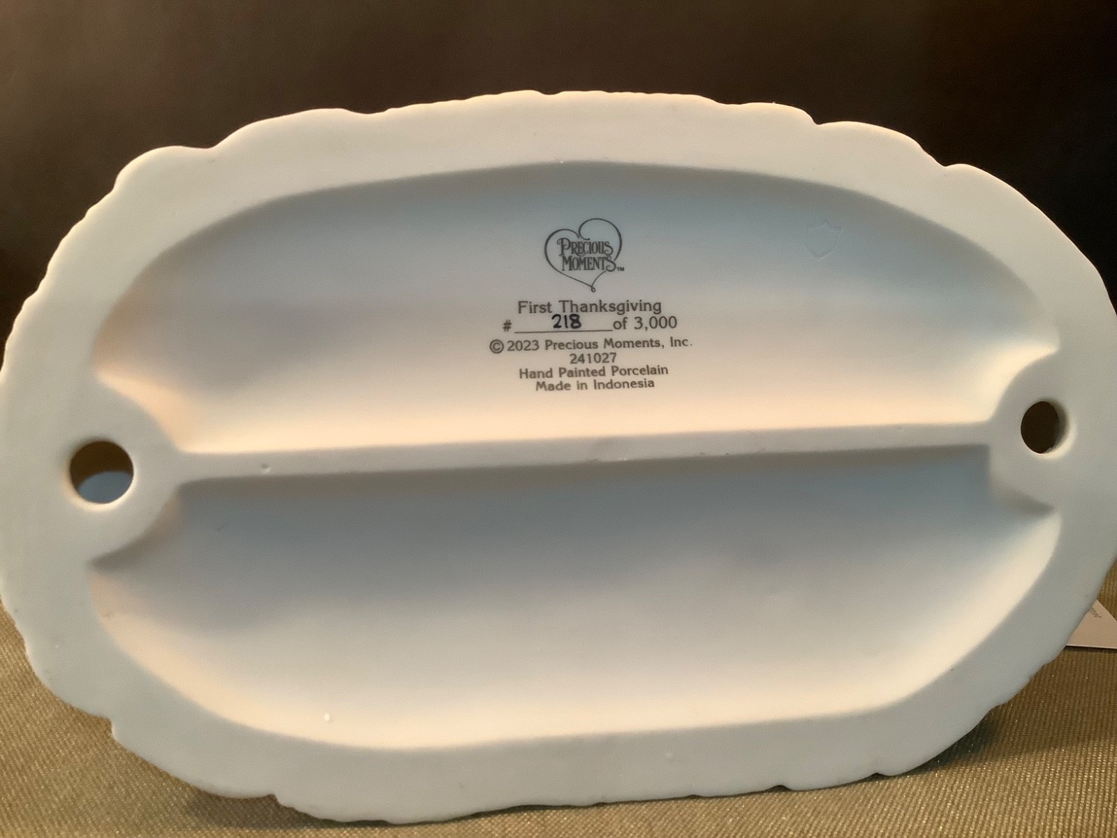 Precious Moments First Thanksgiving Limited Edition 241027