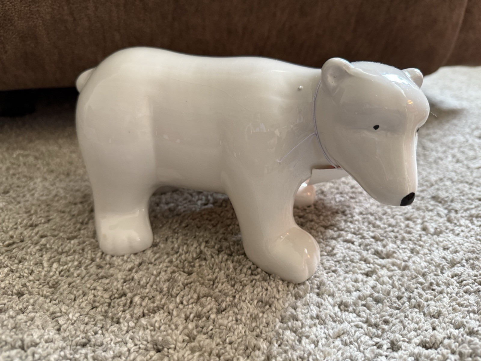 White Ceramic Polar Bear From Martha Stewart’s Christmas Decor NEW with Tag