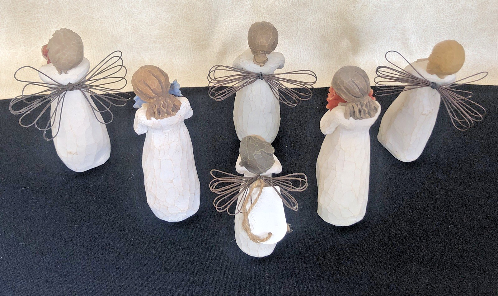 Willow Tree Lot of 6 Angel Figurines Ranging from 2000 – 2009 by Susan Lori
