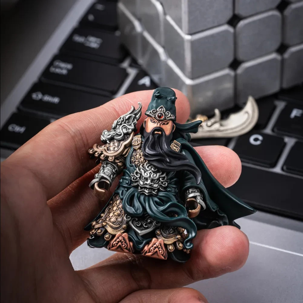 Guan Yu Figurine, Magnetic Metal Statue