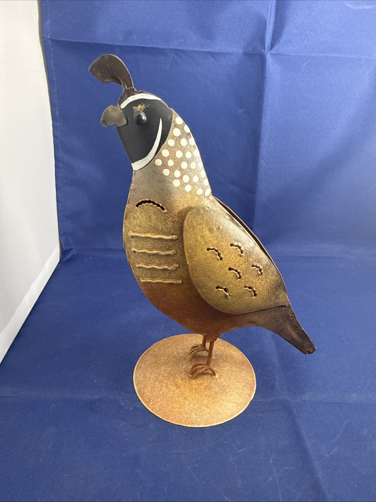 Quail Statue Figurine Display Piece Indoor Outdoor Metal Bird Fancy Decorative