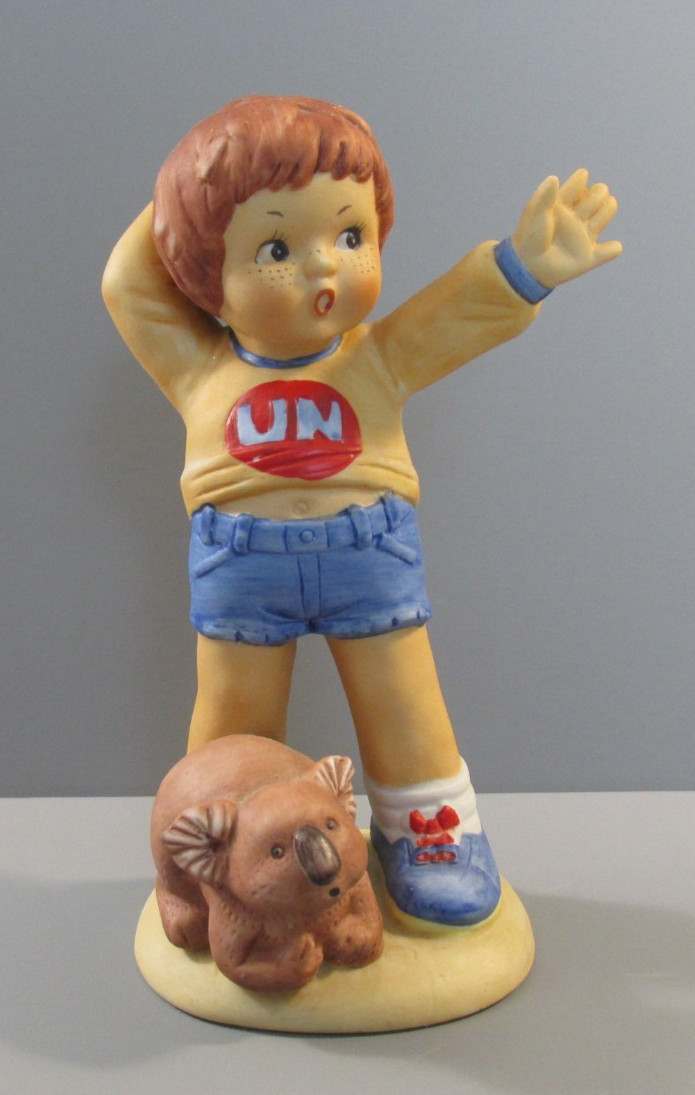 1979 Franklin Porcelain/Mint U.N. Children “Malcom from Australia” Fig. – Japan