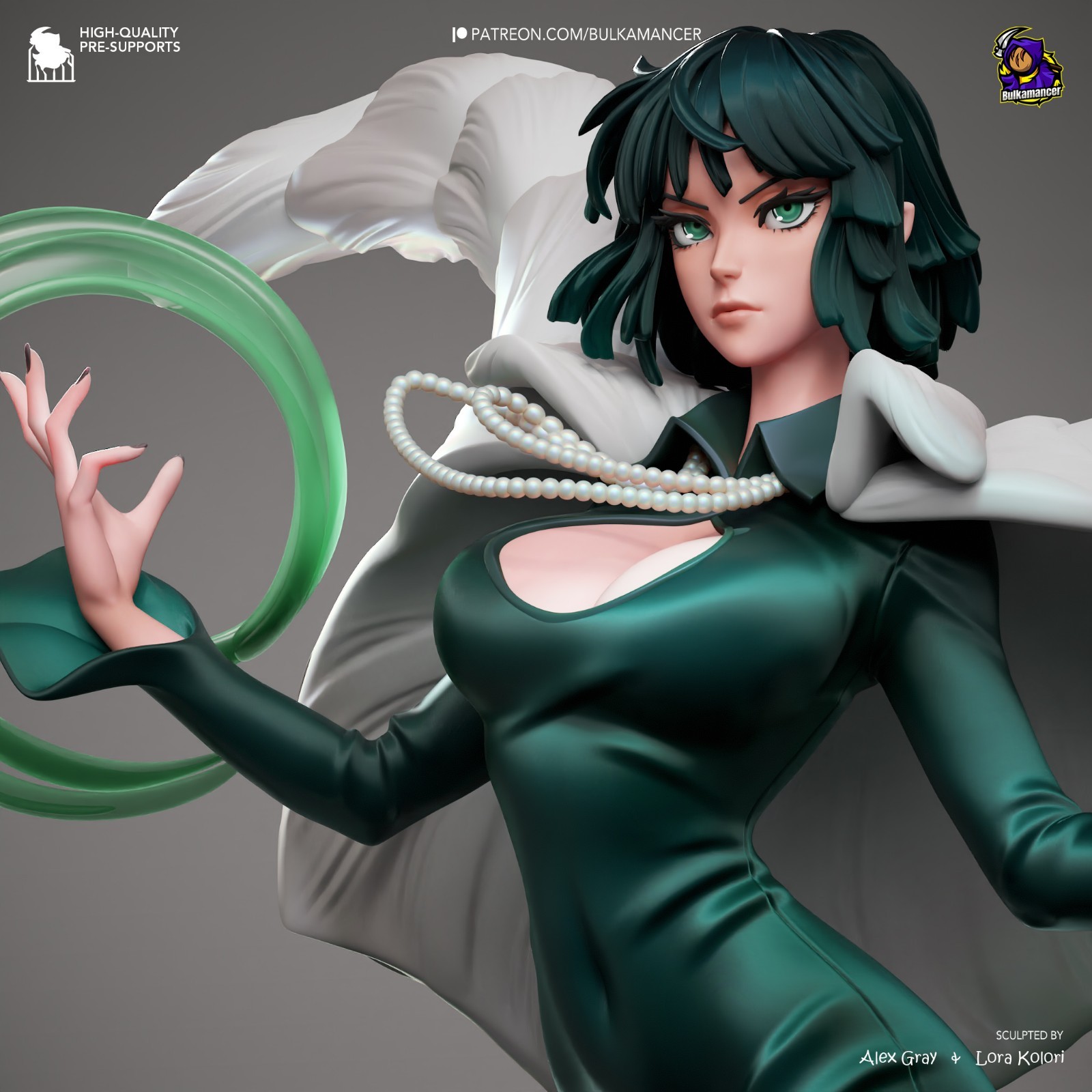 Fubuki – One-Punch Man 1/8 Scale Statue 3D Print Model Kit Unpainted