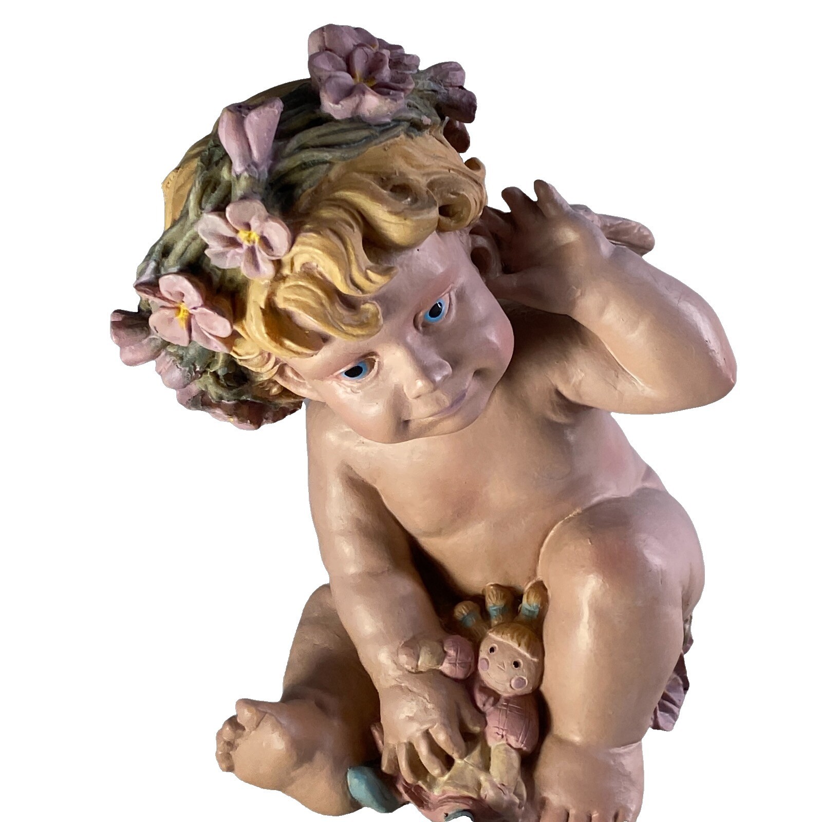 Collectable WBI Inc Vintage 1993 Heavenly Angel Holding Rag Doll