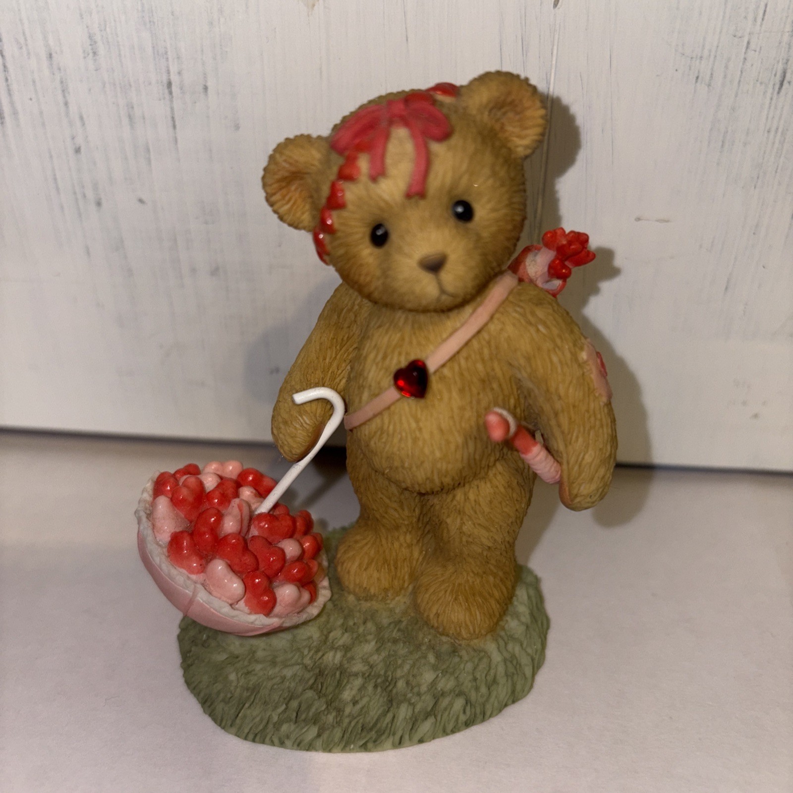 *Signed Rare* Cherished Teddies “Showered with Love” 2007 Figurine 4009173