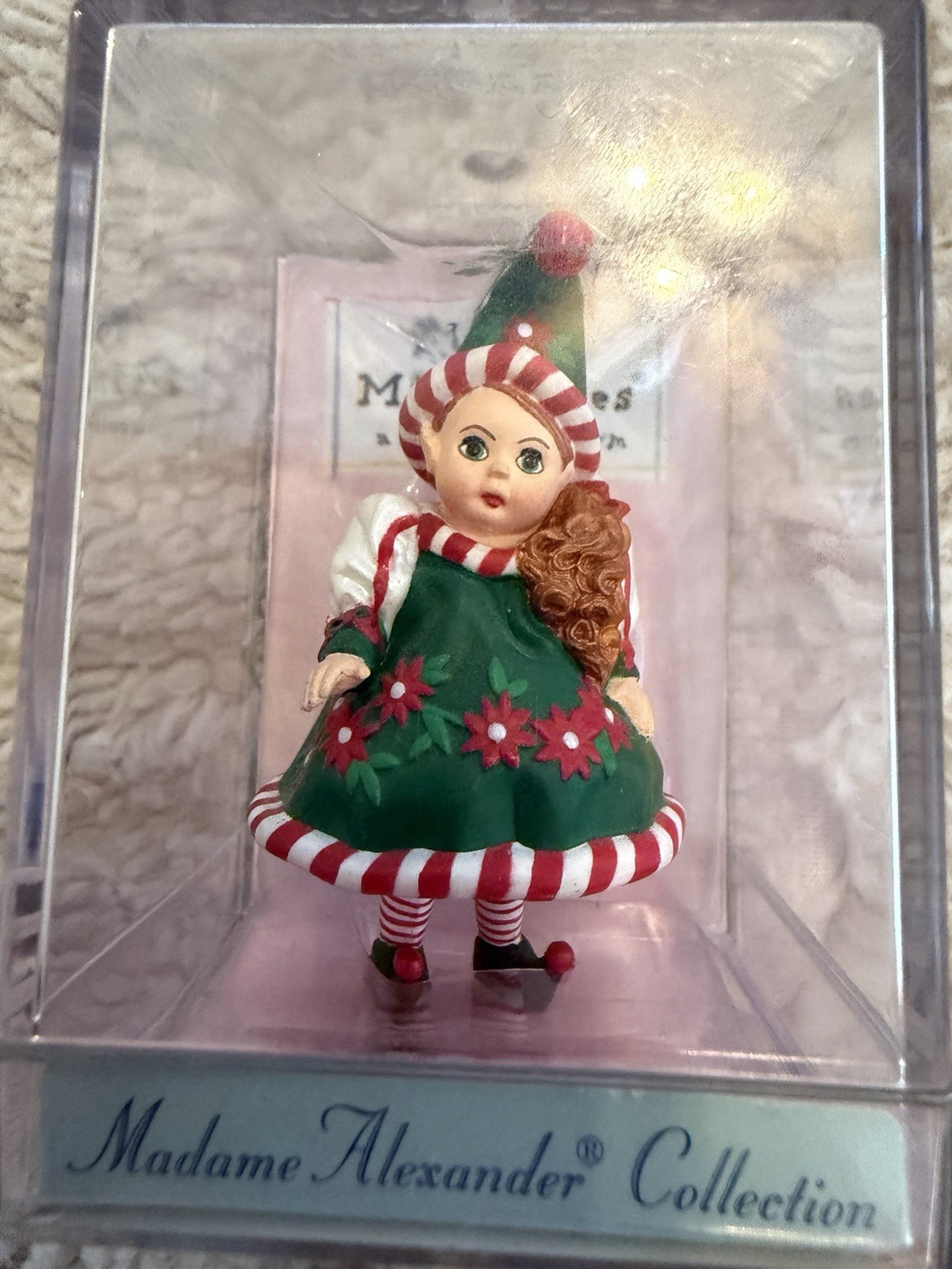 Lot If (3) Madame Alexander Hallmark Mini Figurines QMM7010,QMM7021,QMM7013 Xmas