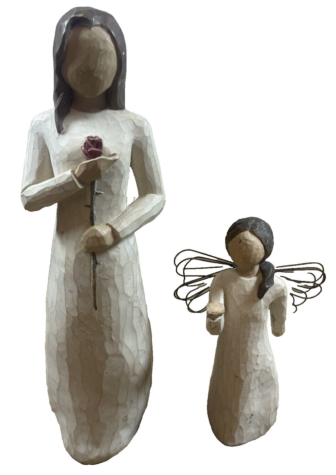 DEMDACO – WILLOW TREE – LOVE Figureine, by Susan Lordi 2003 & Angle Of Hope 2000