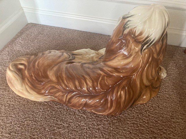 Townsends Ceramics Shih Tzu Dog Sculpture 1978 Free Shipping- See Photos