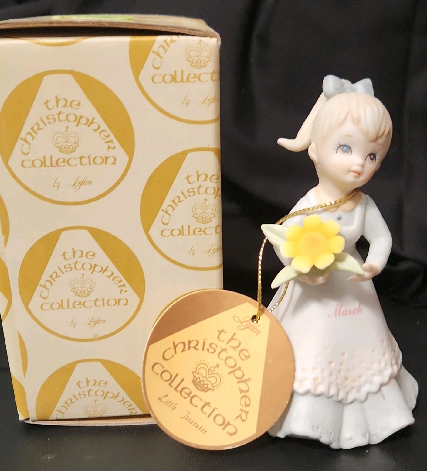 Lefton The Christopher Collection MARCH Girl Porcelain Figurine 1983 Boxed Tsuji