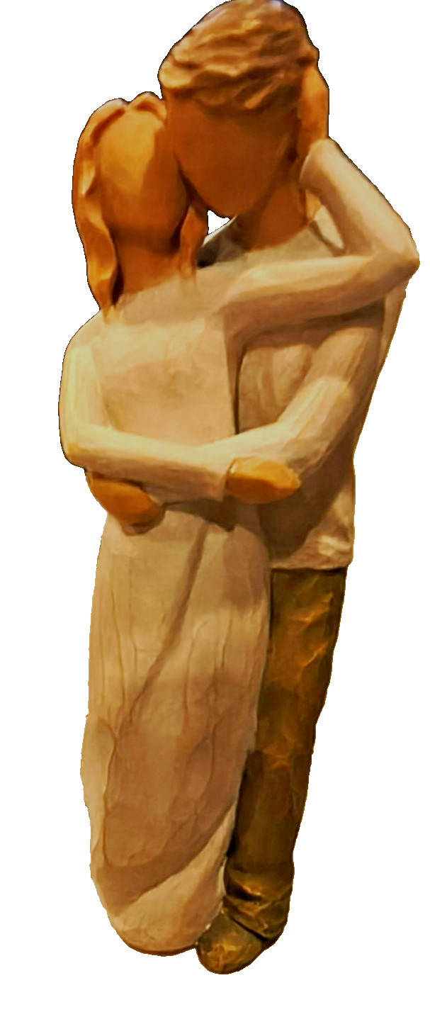 “Together” WILLOW TREE Sculpted Hand-Painted Susan Lordi Valentines Love wedding