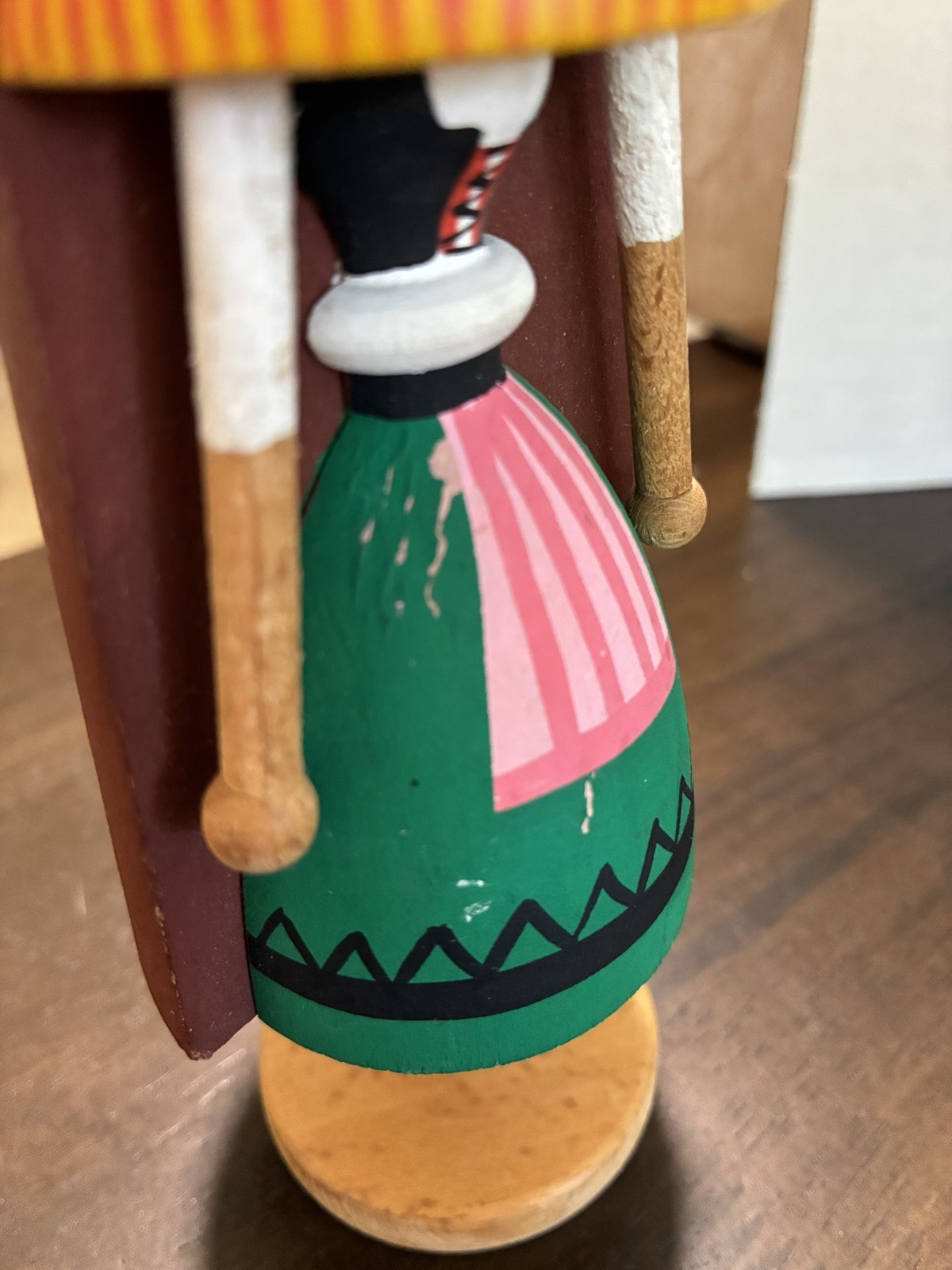 Vintage Thomas de Mello TOM Wooden Folk Art Doll Signed Stamp Portugal READ