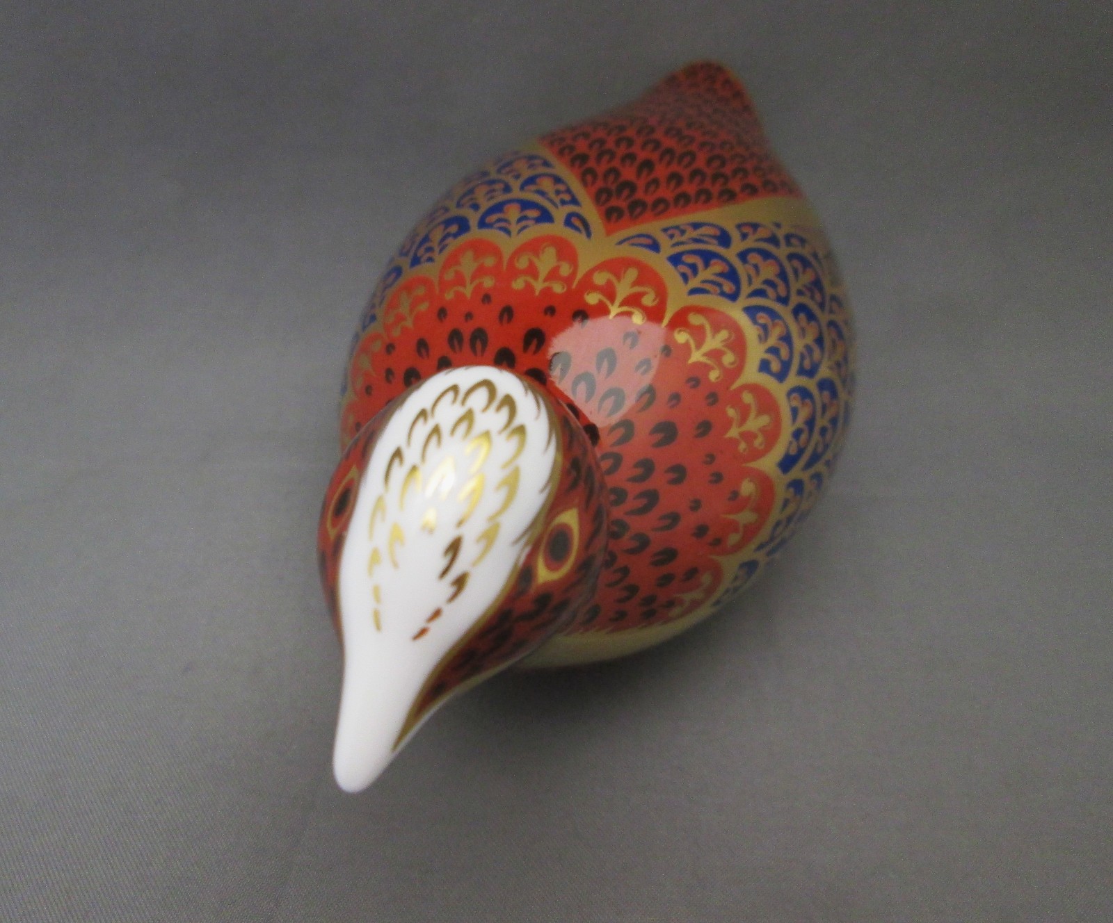 Royal Crown Derby Figurine Dappled Quail 1959 LIX Imari Colored 1st Quality