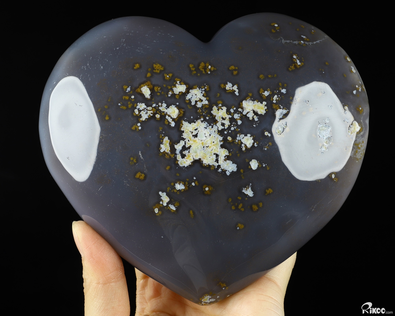 9.7″ Agate geode Crystal Heart, Crystal Healing