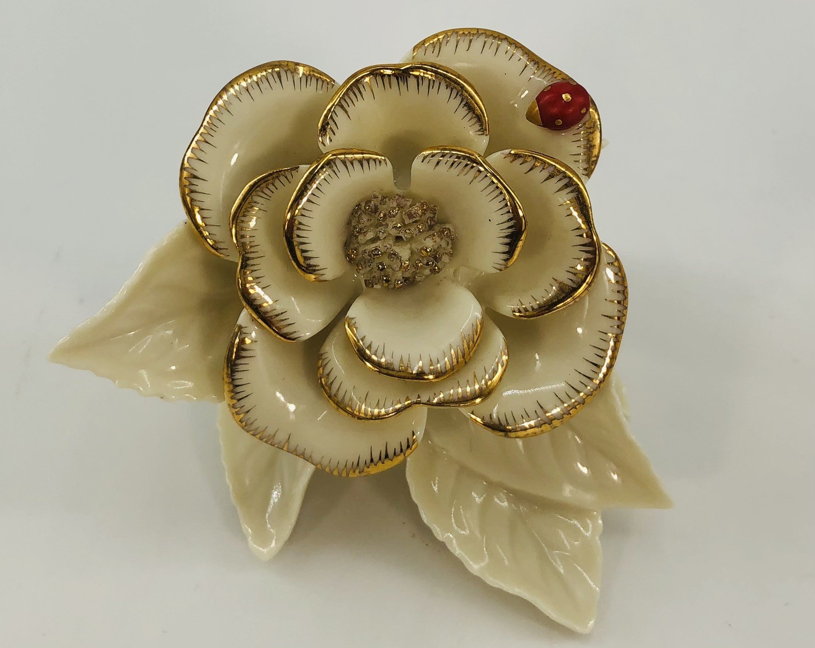 LENOX “FASCINATING LADYBUG” Flower Fine Porcelain Figurine Replacement Piece