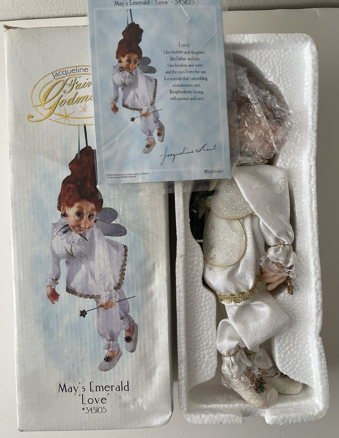 Jacqueline Kent Giftcraft Fairy Godmother May’s Emerald Love #345105