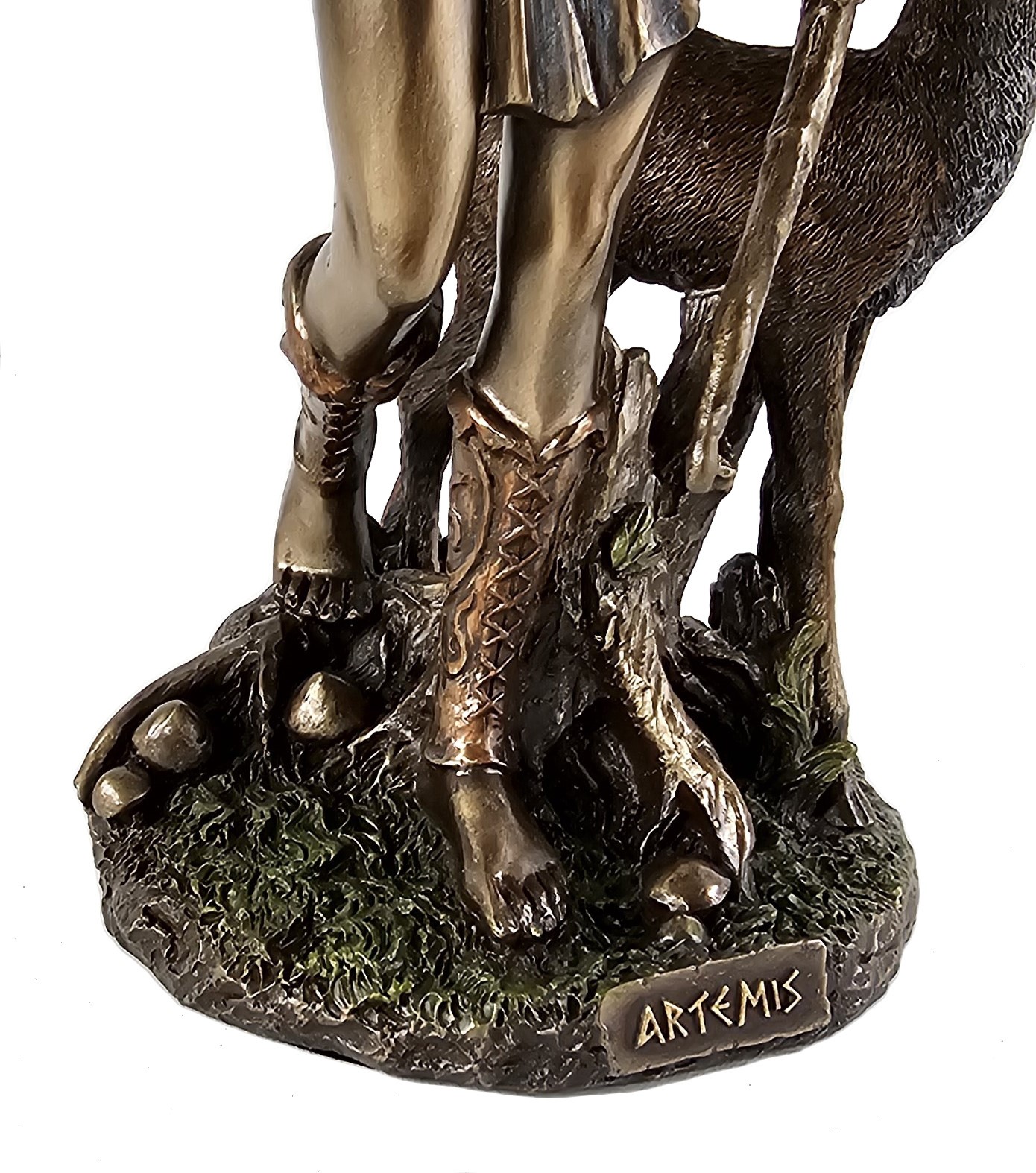 10″ Artemis Greek Mythology Goddess of Hunt Moon Chastity Statue Bronze Finish