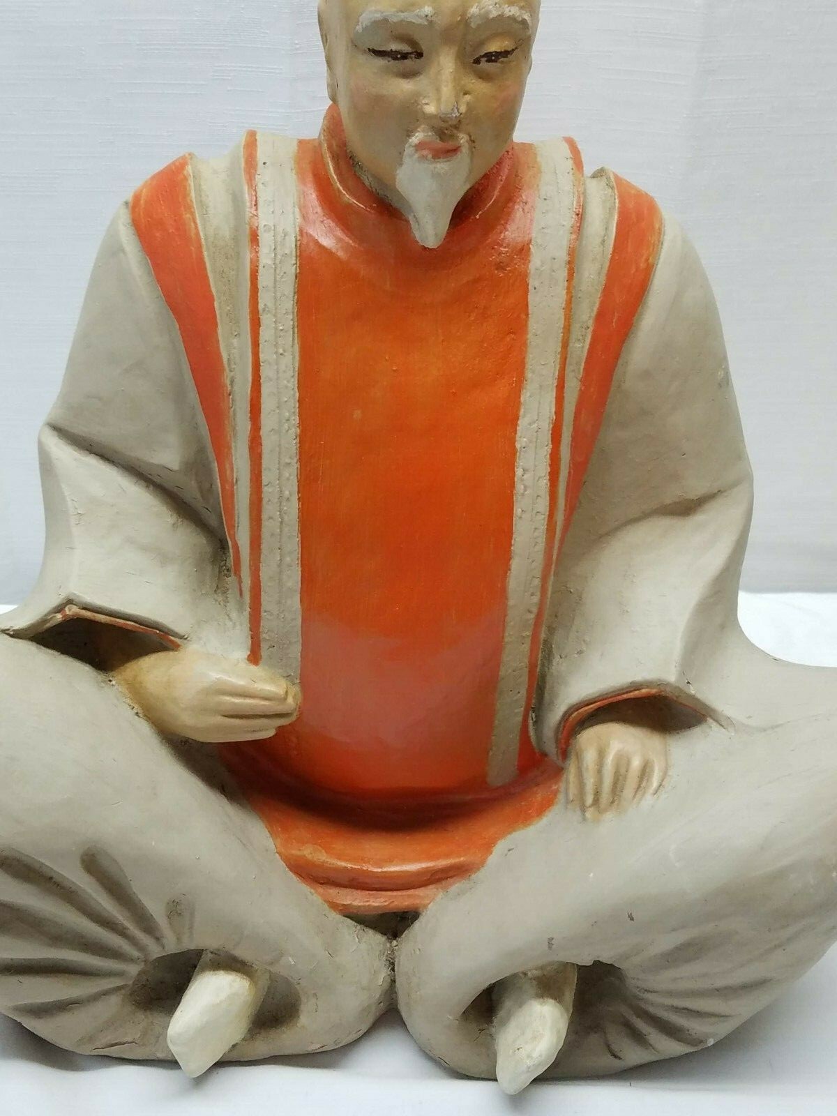 Vintage Austin Productions Samurai Sculpture Statue 15″ Uesugi Shogun Adviser