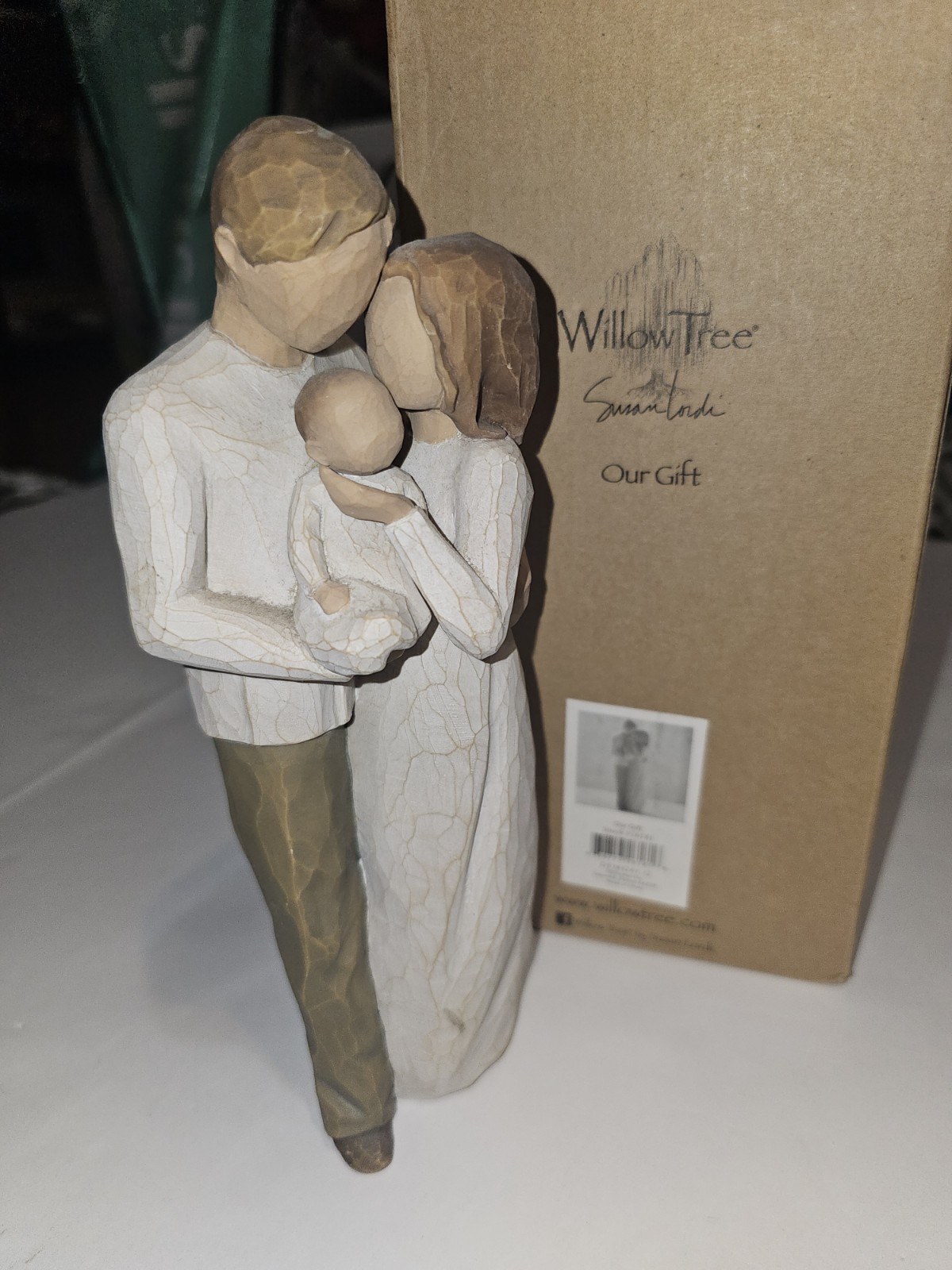 Willow Tree hand-painted sculpted figure, Our Gift with Box