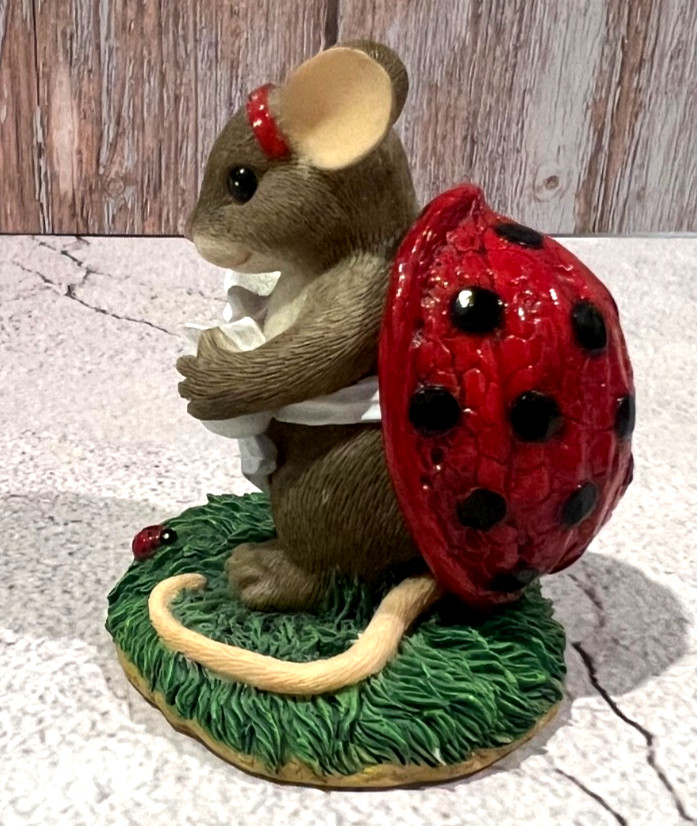 Charming Tails Ladybug YOU’RE MY INSPIRATION Fitz & Floyd Figurine *READ*